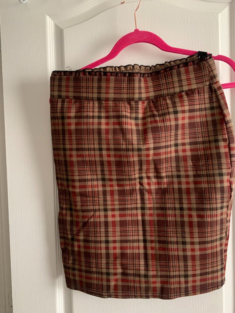 Plaid Mini Skirt by Mari in a size Petite